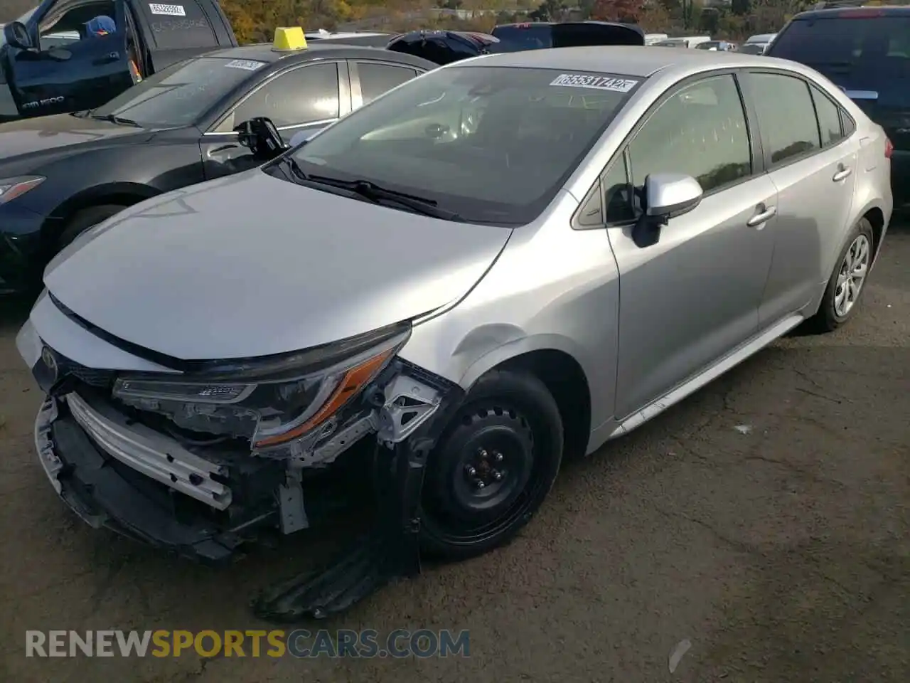 2 Photograph of a damaged car JTDEPRAE5LJ024230 TOYOTA COROLLA 2020
