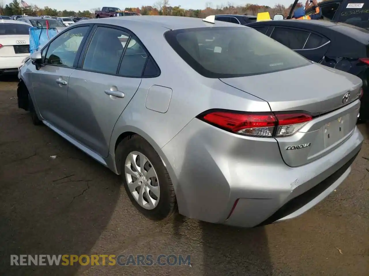 3 Photograph of a damaged car JTDEPRAE5LJ024230 TOYOTA COROLLA 2020