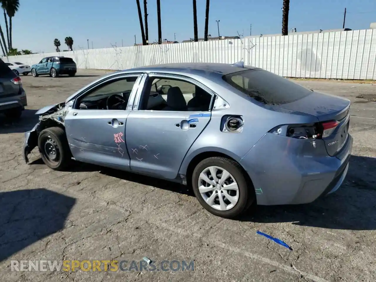 2 Photograph of a damaged car JTDEPRAE5LJ031663 TOYOTA COROLLA 2020