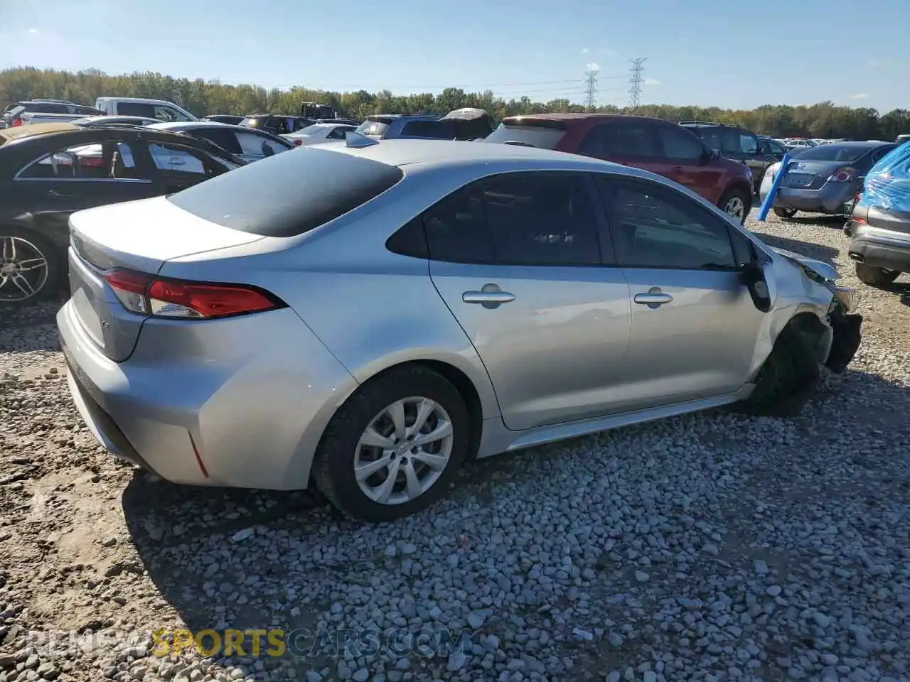 3 Photograph of a damaged car JTDEPRAE5LJ036751 TOYOTA COROLLA 2020