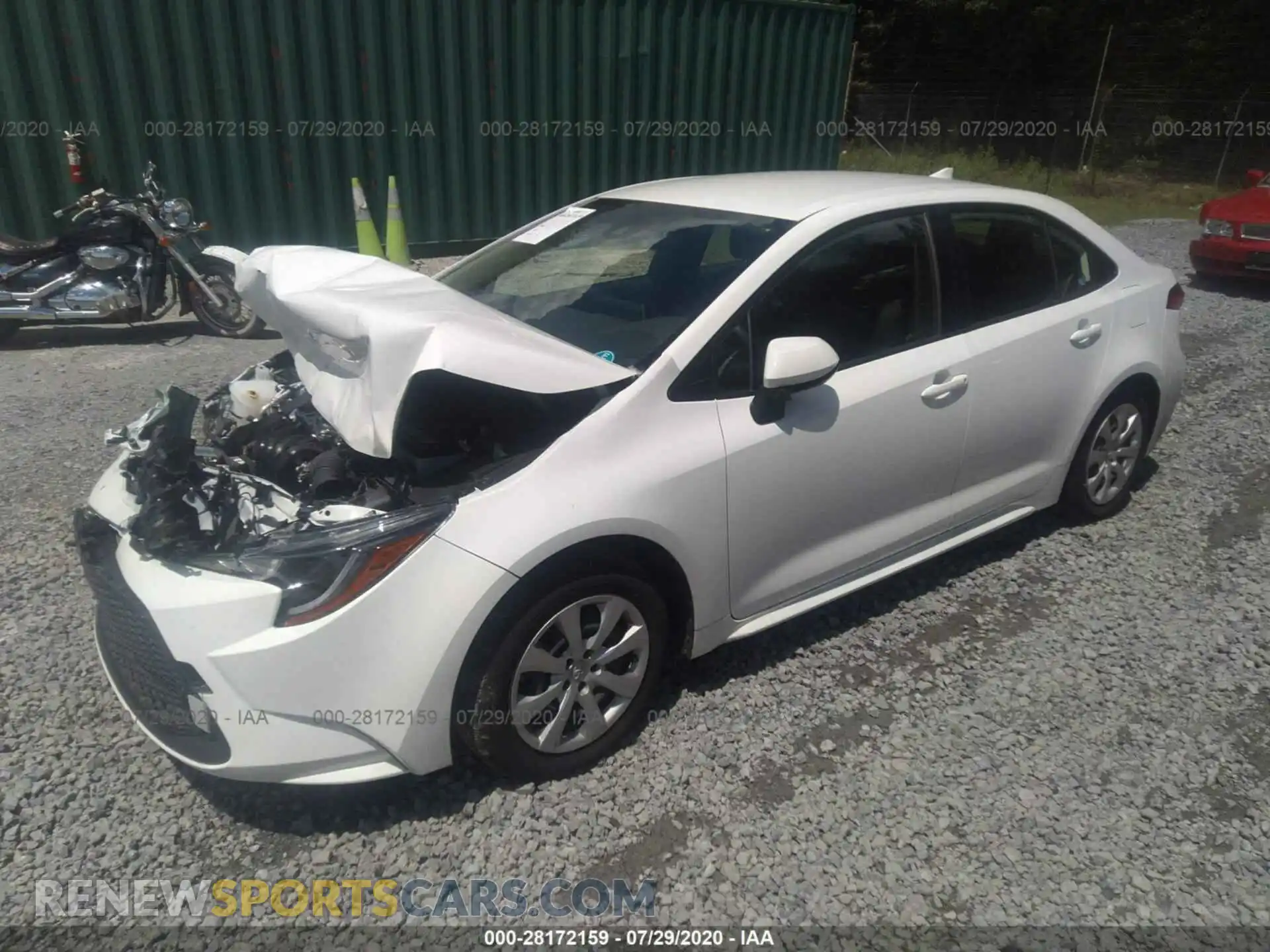 2 Photograph of a damaged car JTDEPRAE5LJ049225 TOYOTA COROLLA 2020