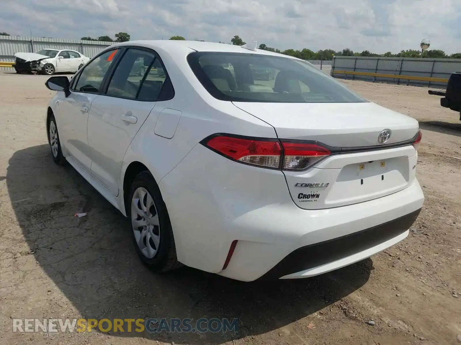 3 Photograph of a damaged car JTDEPRAE5LJ049600 TOYOTA COROLLA 2020
