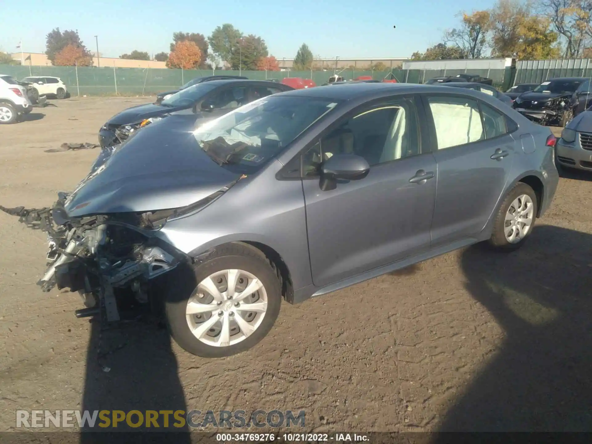 2 Фотография поврежденного автомобиля JTDEPRAE5LJ051945 TOYOTA COROLLA 2020