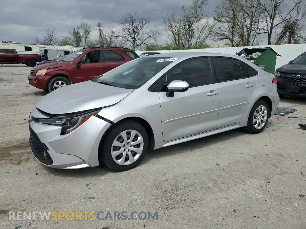 1 fotografías del automóvil dañado JTDEPRAE5LJ054828 TOYOTA COROLLA 2020