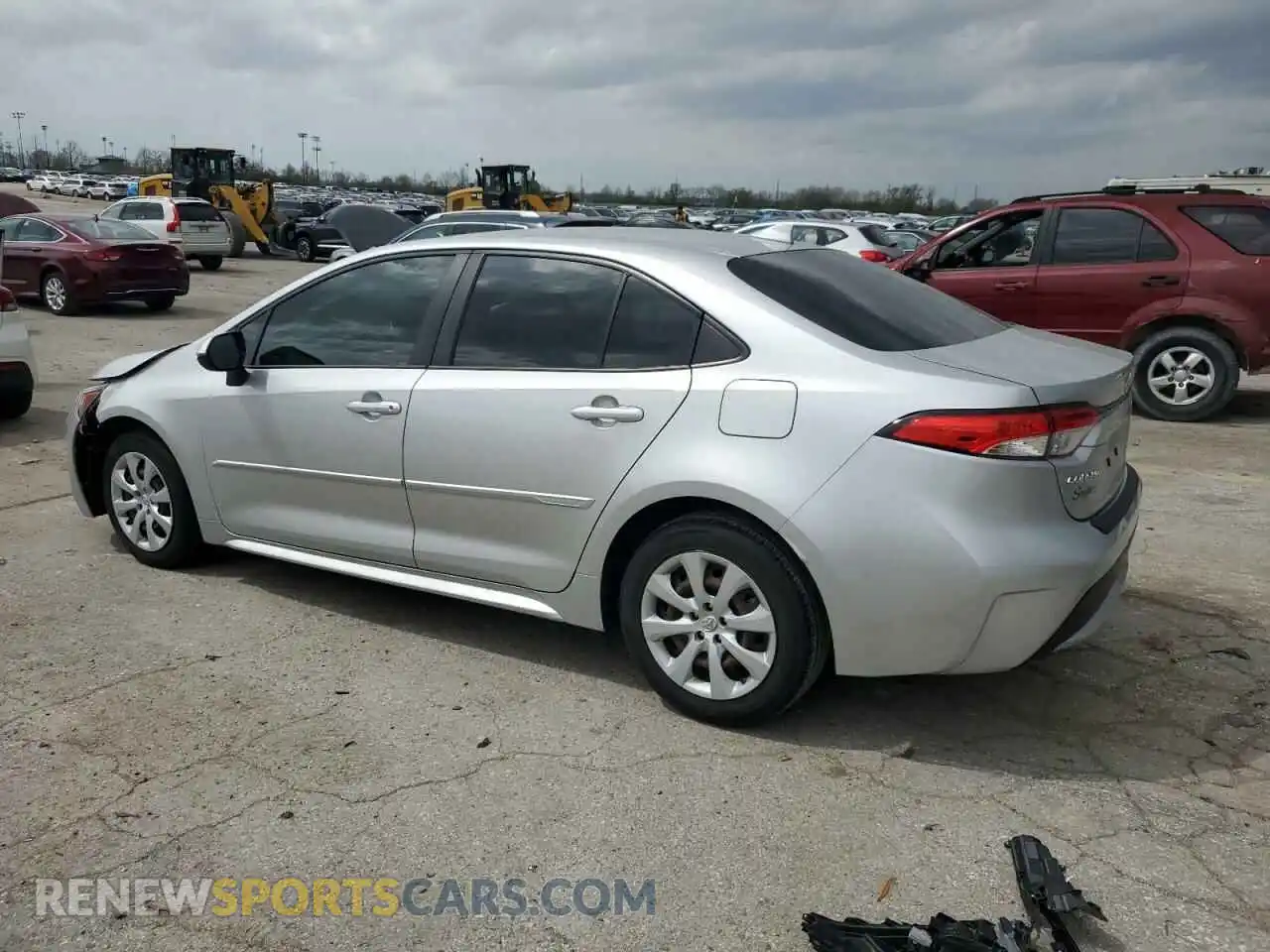 2 fotografías del automóvil dañado JTDEPRAE5LJ054828 TOYOTA COROLLA 2020