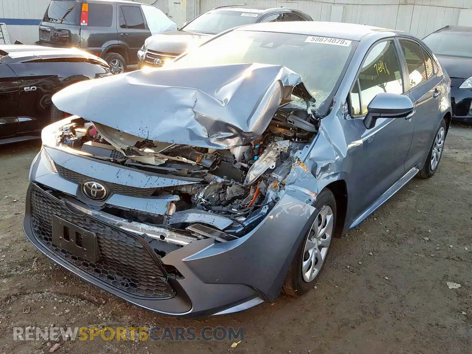 2 Photograph of a damaged car JTDEPRAE5LJ058670 TOYOTA COROLLA 2020