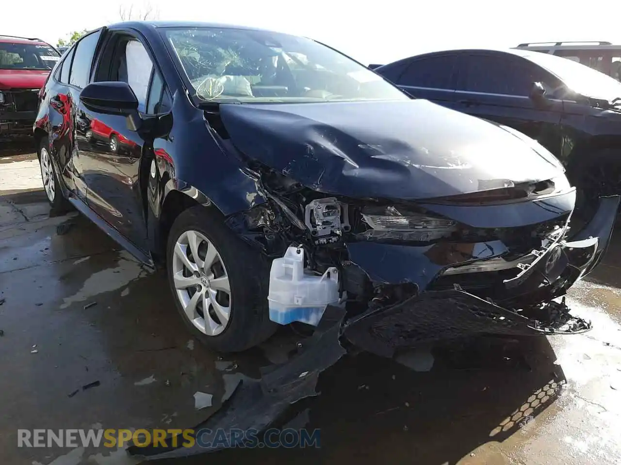 1 Photograph of a damaged car JTDEPRAE5LJ059141 TOYOTA COROLLA 2020