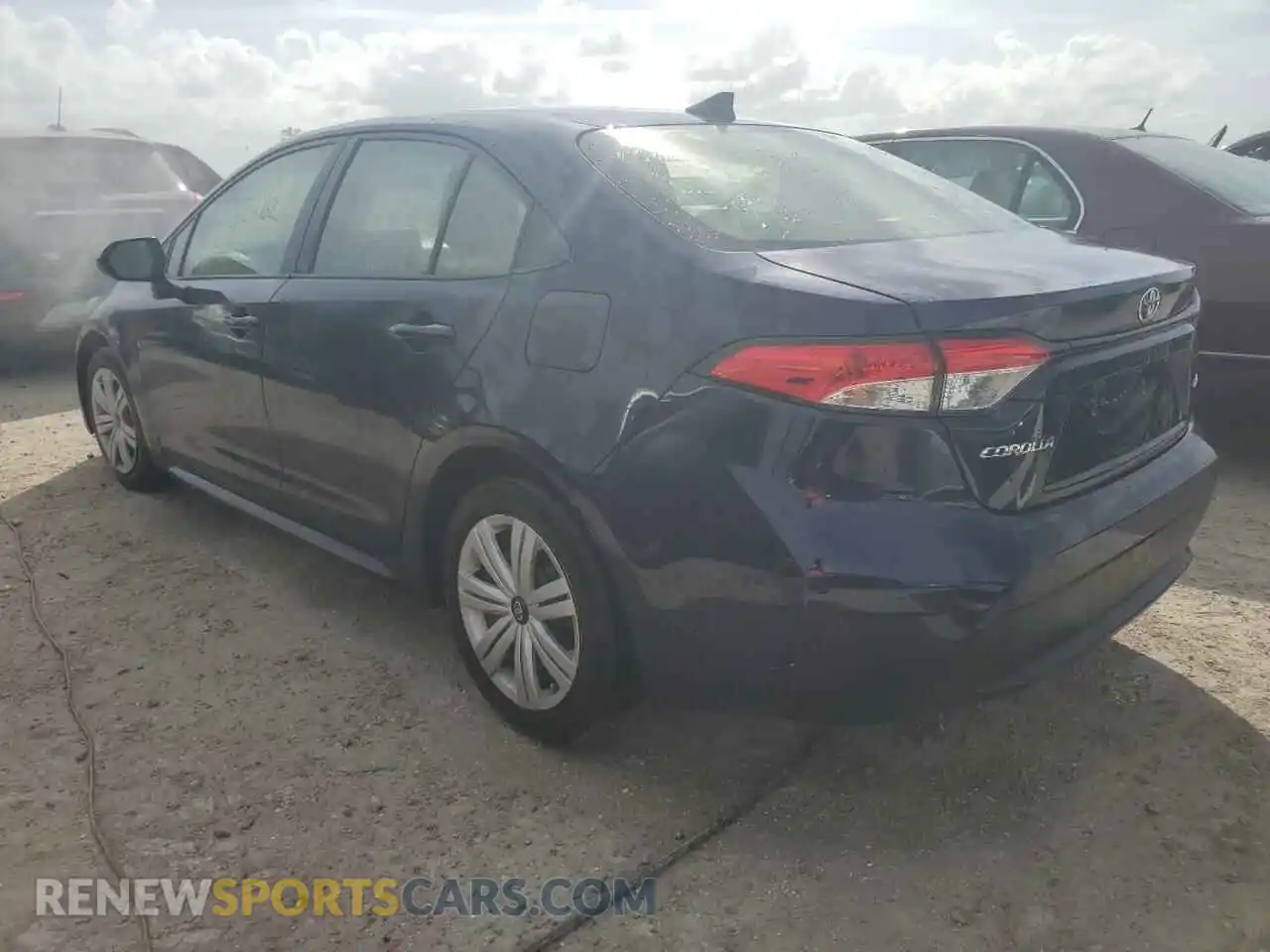 2 Photograph of a damaged car JTDEPRAE5LJ061309 TOYOTA COROLLA 2020