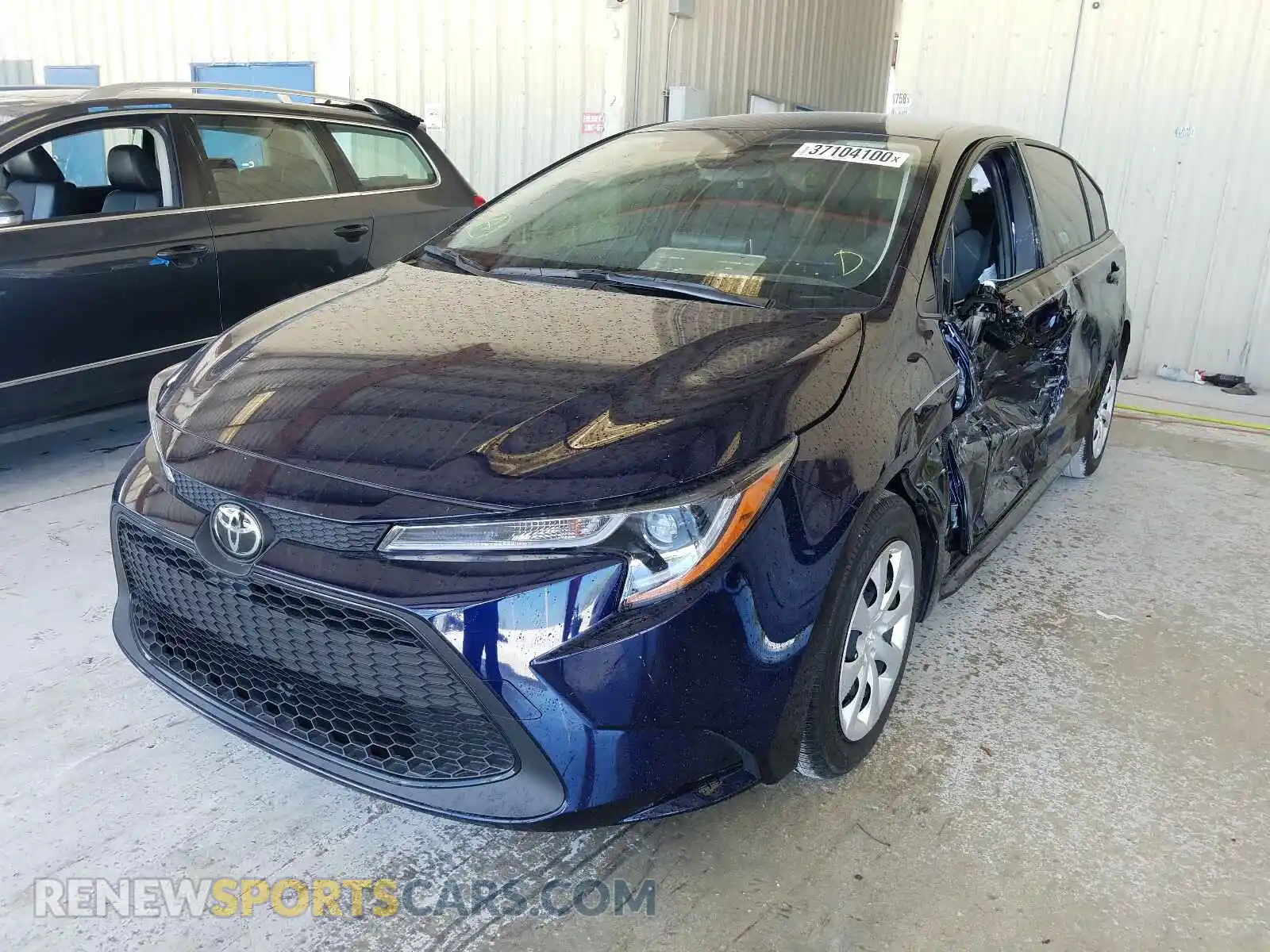 2 Photograph of a damaged car JTDEPRAE5LJ065134 TOYOTA COROLLA 2020