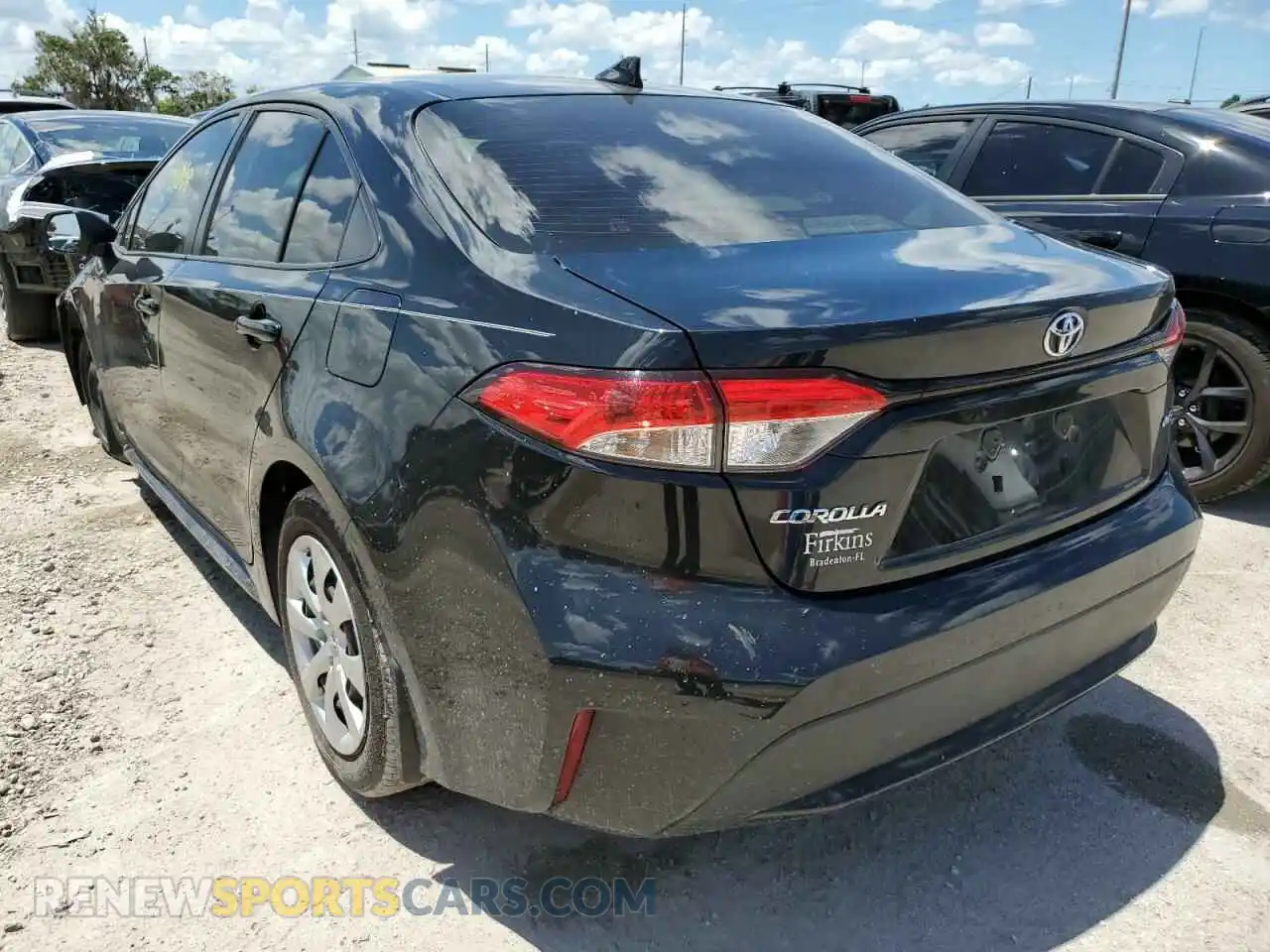 3 fotografías del automóvil dañado JTDEPRAE5LJ067207 TOYOTA COROLLA 2020