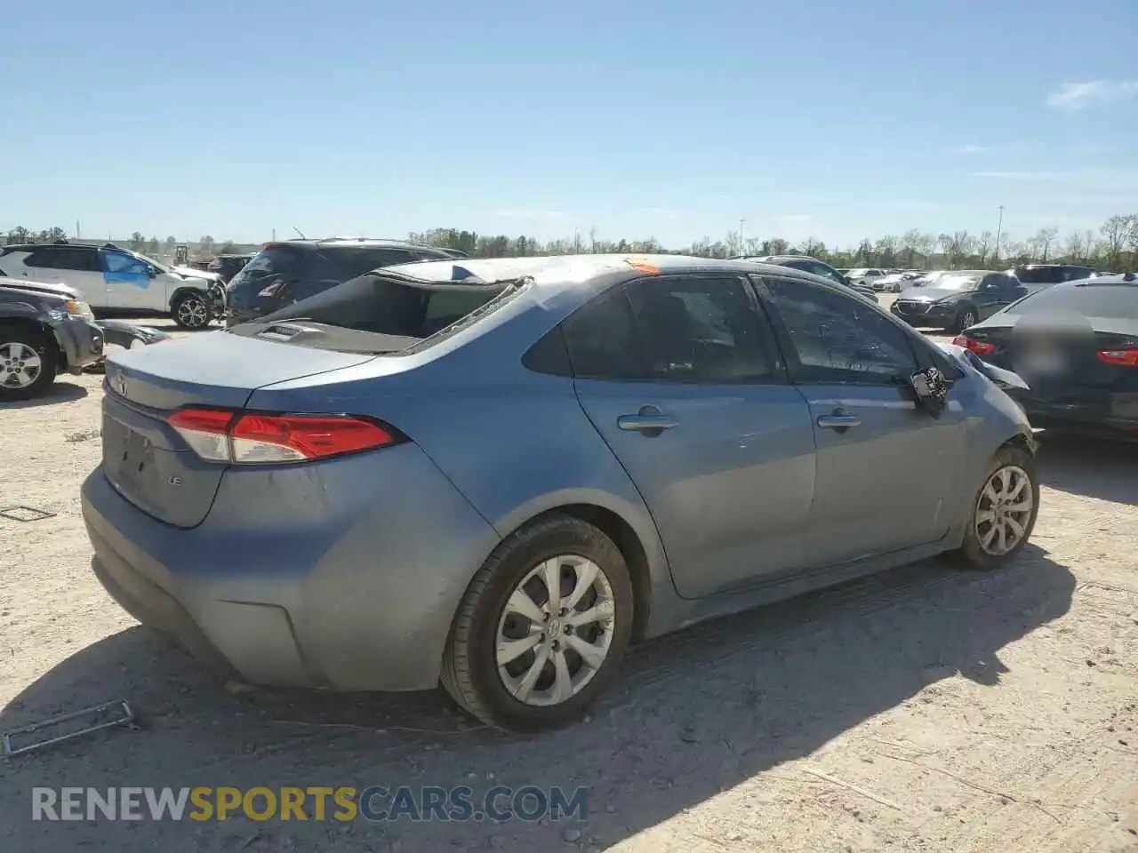 3 Photograph of a damaged car JTDEPRAE5LJ070219 TOYOTA COROLLA 2020