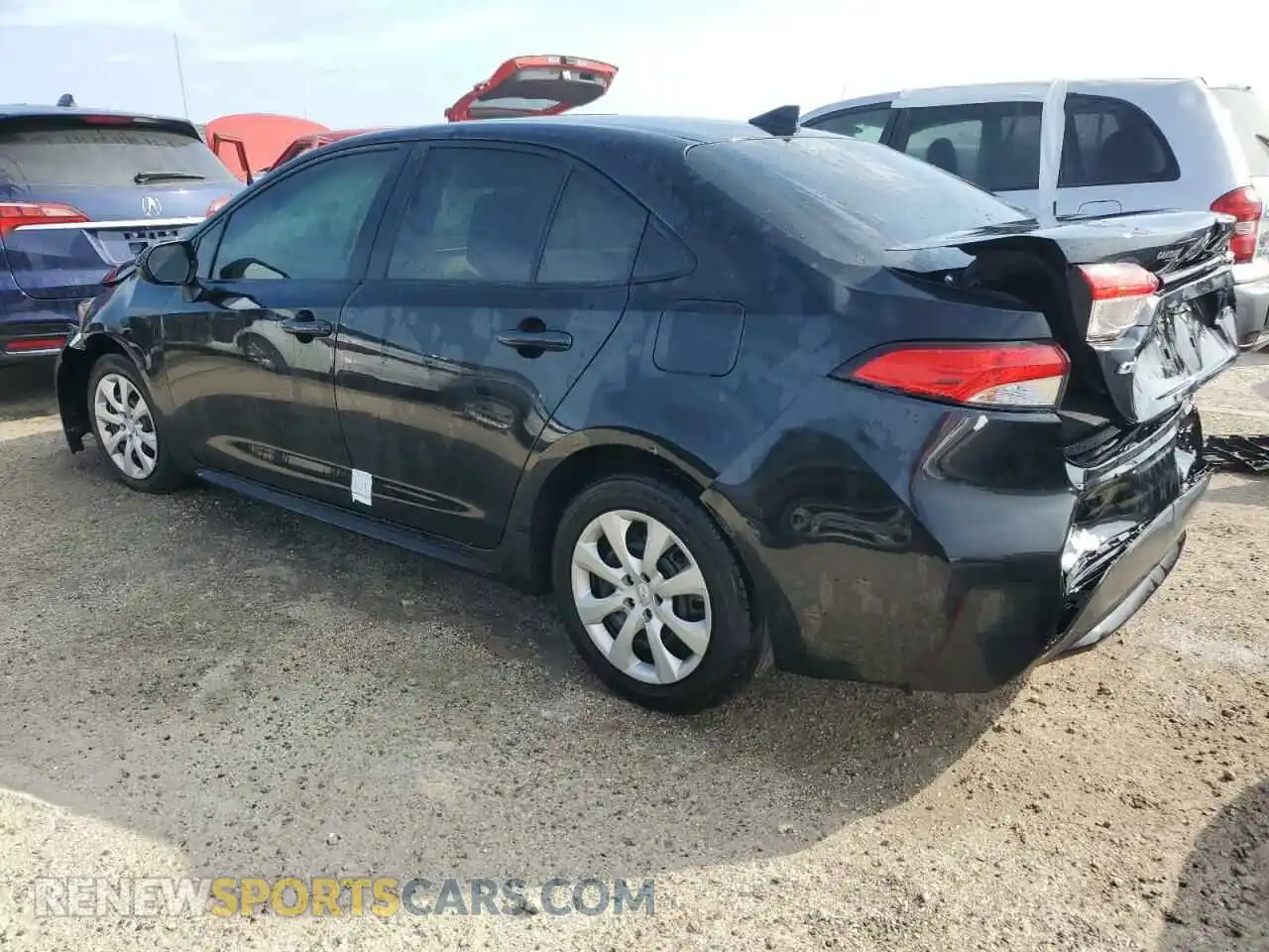 2 Photograph of a damaged car JTDEPRAE5LJ071273 TOYOTA COROLLA 2020