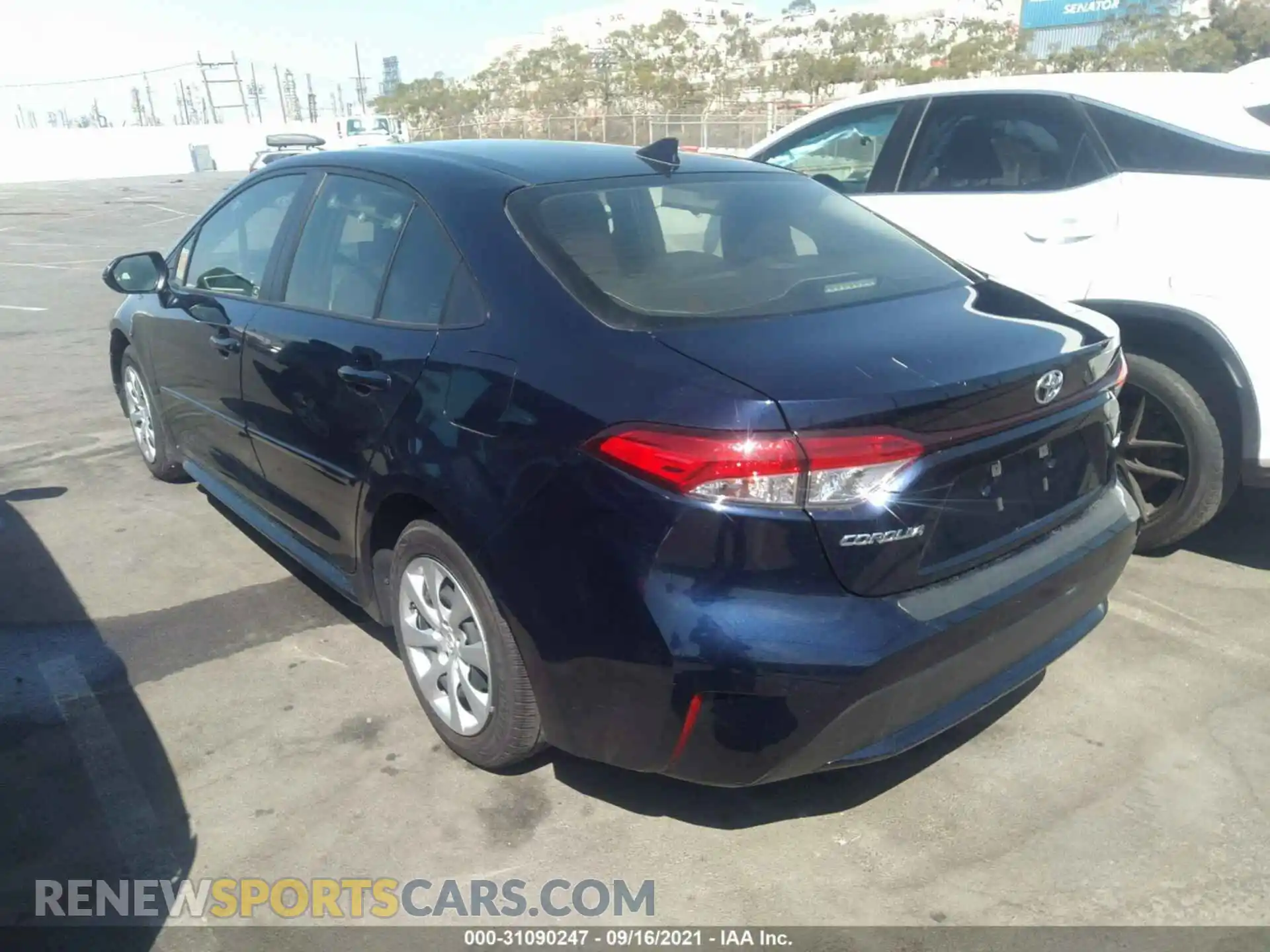 3 Photograph of a damaged car JTDEPRAE5LJ093502 TOYOTA COROLLA 2020