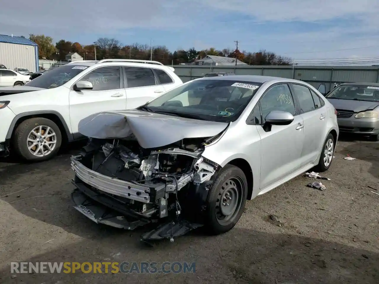 2 Photograph of a damaged car JTDEPRAE5LJ093533 TOYOTA COROLLA 2020