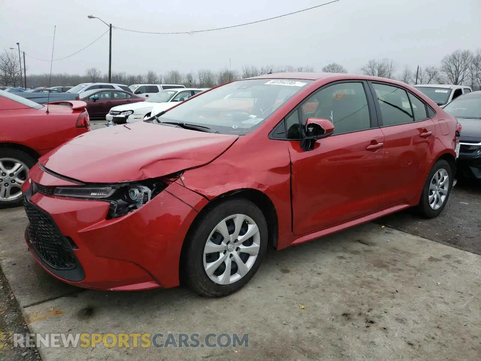 2 Photograph of a damaged car JTDEPRAE5LJ096982 TOYOTA COROLLA 2020