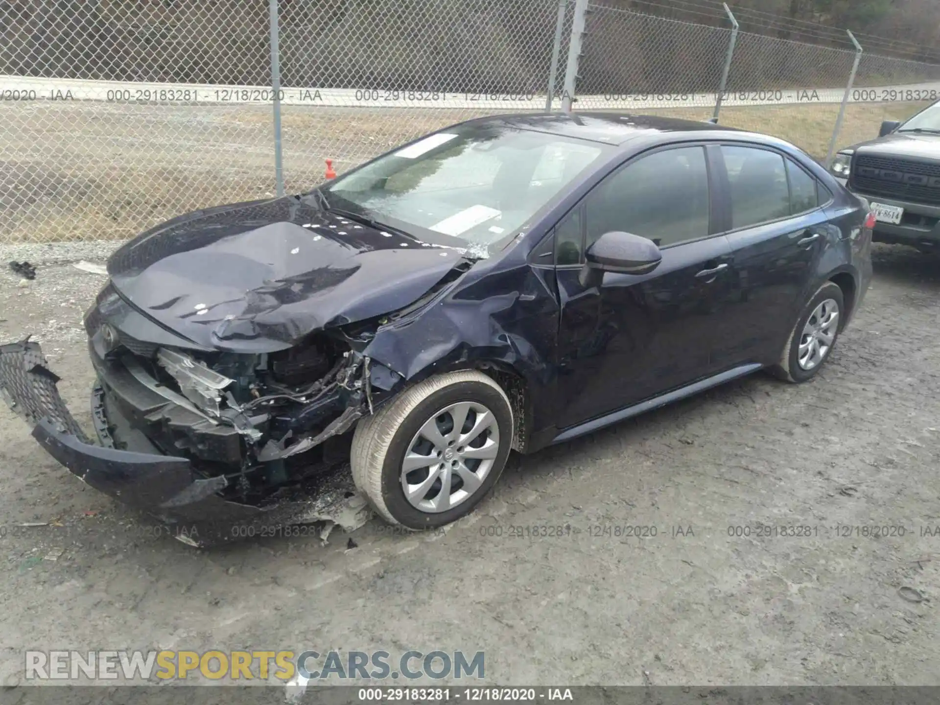 2 Photograph of a damaged car JTDEPRAE5LJ098389 TOYOTA COROLLA 2020