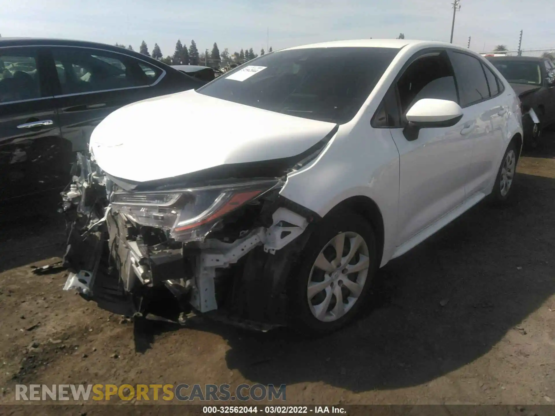 2 Photograph of a damaged car JTDEPRAE5LJ098912 TOYOTA COROLLA 2020