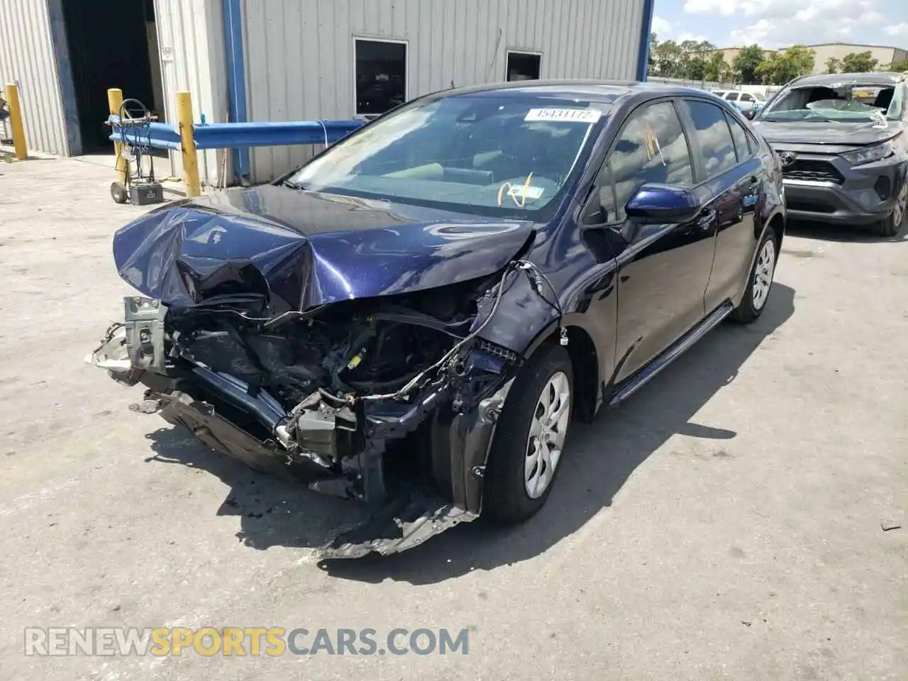 2 Photograph of a damaged car JTDEPRAE6LJ005105 TOYOTA COROLLA 2020