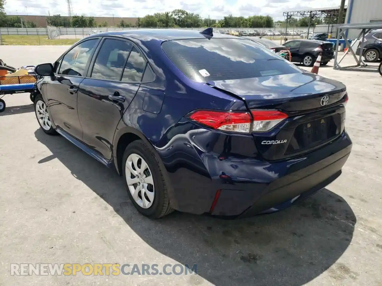 3 Photograph of a damaged car JTDEPRAE6LJ005105 TOYOTA COROLLA 2020