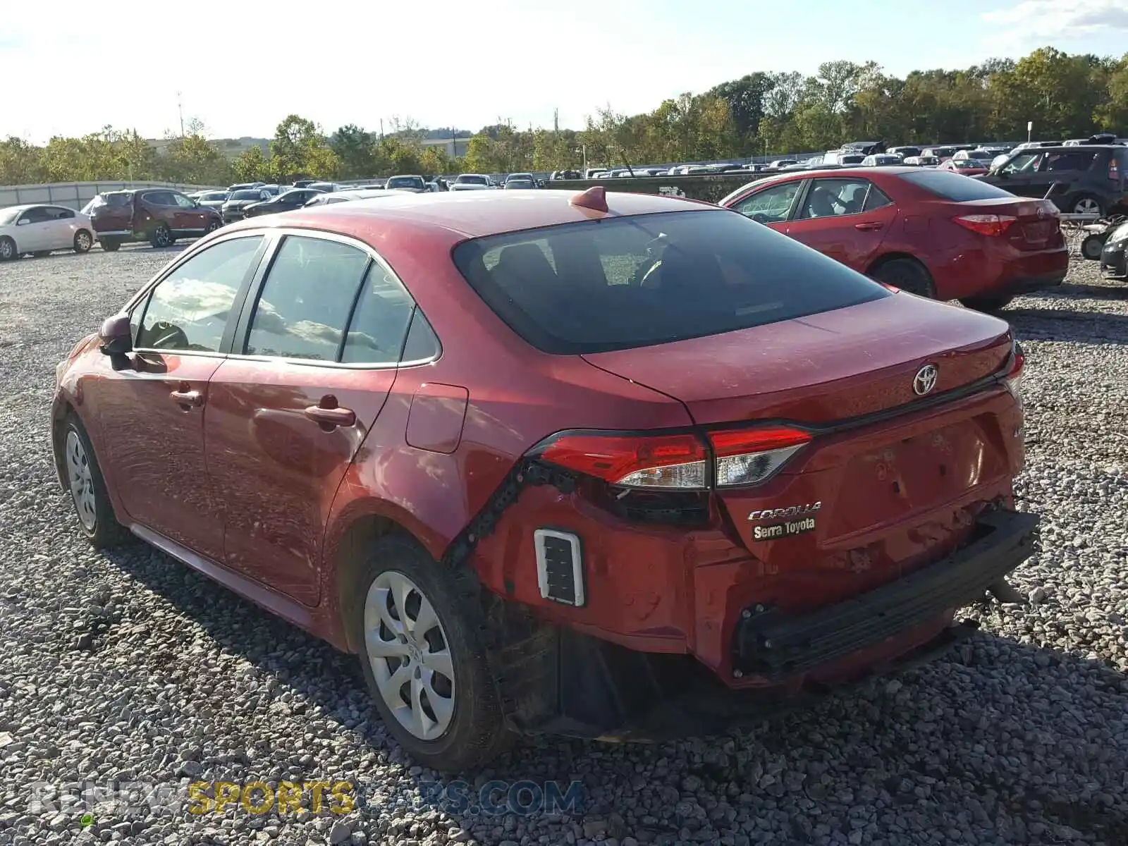 3 Photograph of a damaged car JTDEPRAE6LJ005234 TOYOTA COROLLA 2020