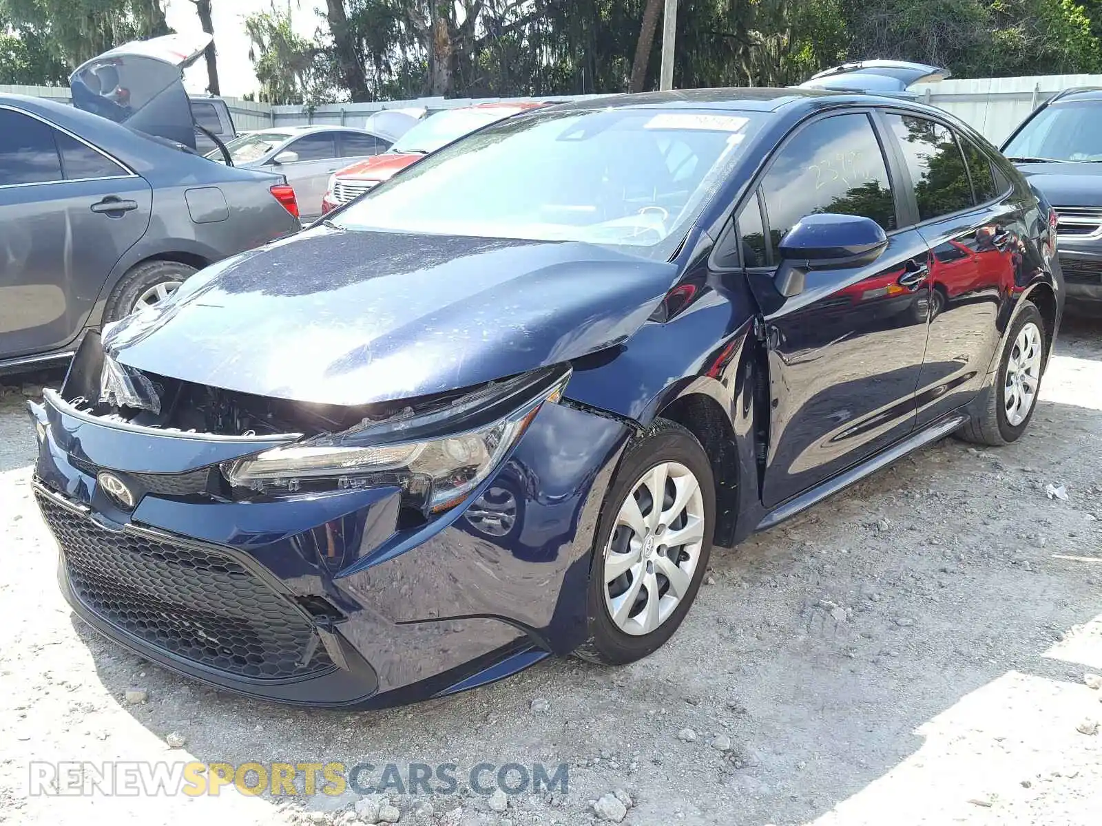 2 Photograph of a damaged car JTDEPRAE6LJ010367 TOYOTA COROLLA 2020