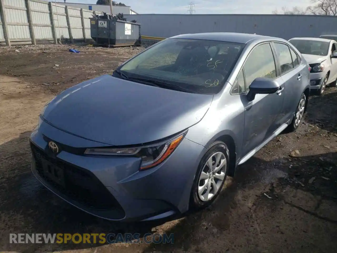 2 Photograph of a damaged car JTDEPRAE6LJ015522 TOYOTA COROLLA 2020