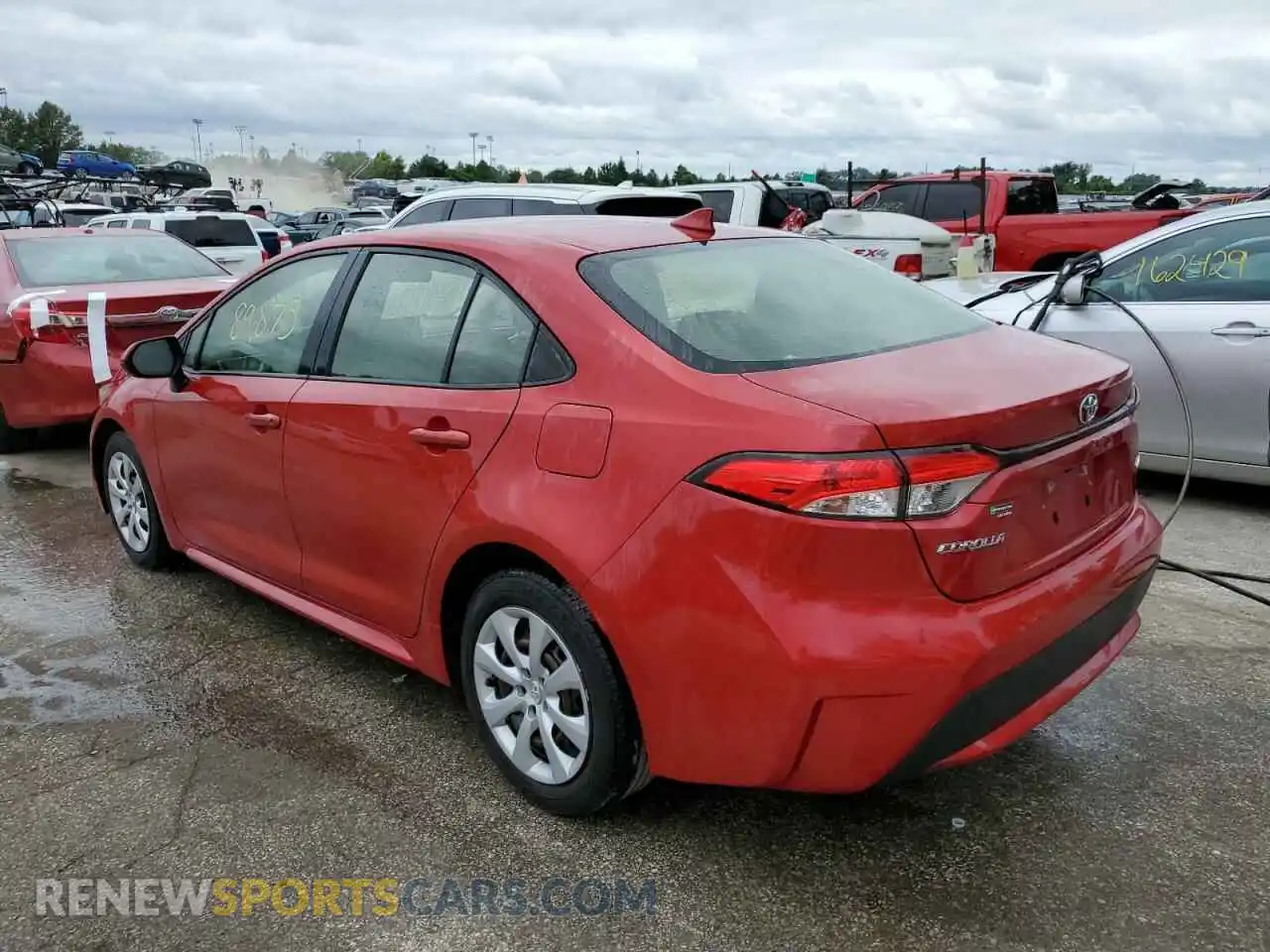 2 Photograph of a damaged car JTDEPRAE6LJ018419 TOYOTA COROLLA 2020