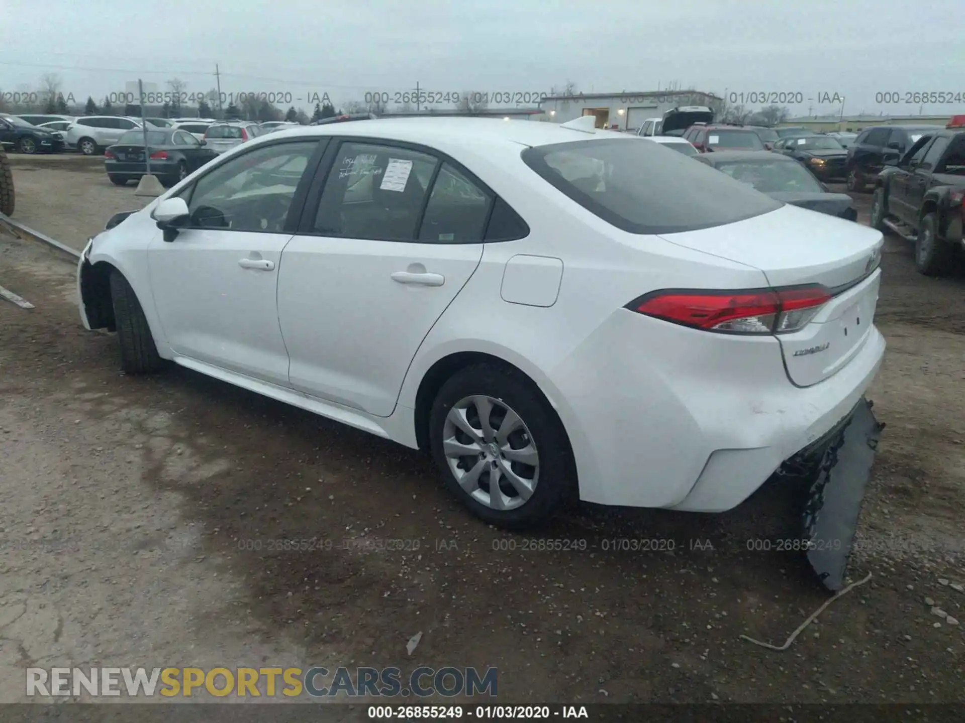 3 Фотография поврежденного автомобиля JTDEPRAE6LJ031834 TOYOTA COROLLA 2020