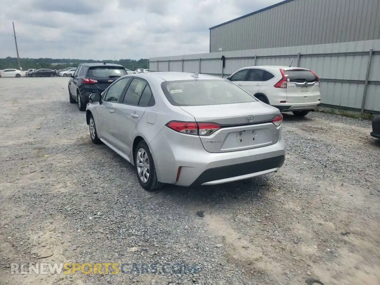 3 Photograph of a damaged car JTDEPRAE6LJ034703 TOYOTA COROLLA 2020