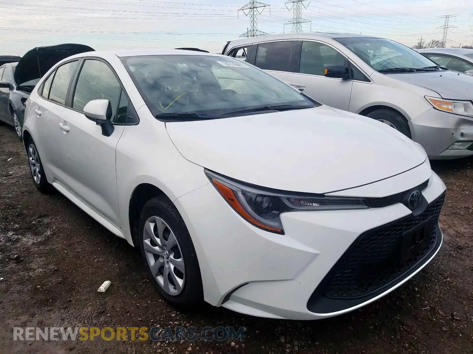 1 Photograph of a damaged car JTDEPRAE6LJ046477 TOYOTA COROLLA 2020