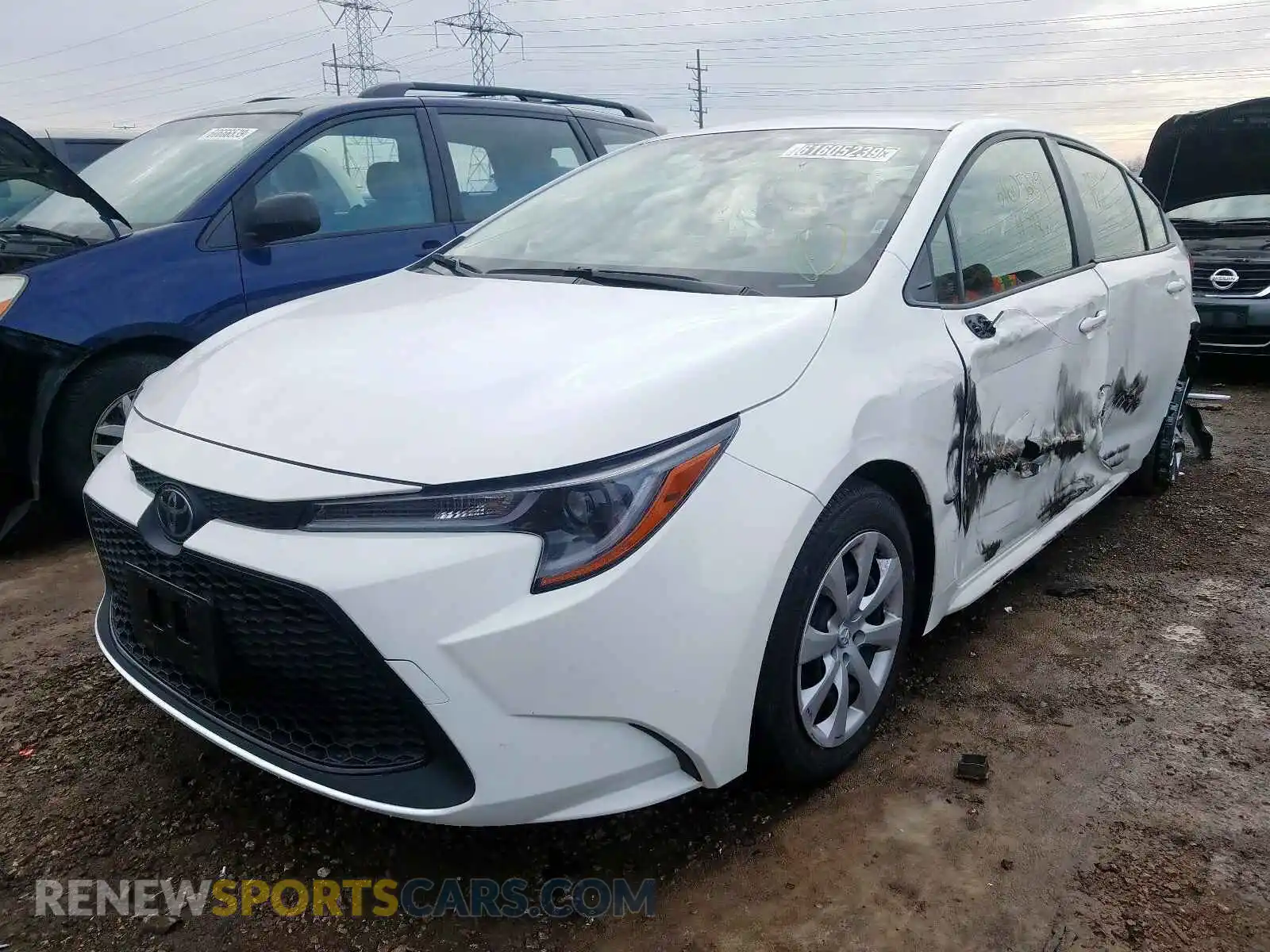2 Photograph of a damaged car JTDEPRAE6LJ046477 TOYOTA COROLLA 2020