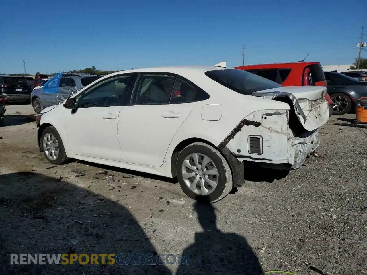 2 Photograph of a damaged car JTDEPRAE6LJ046902 TOYOTA COROLLA 2020