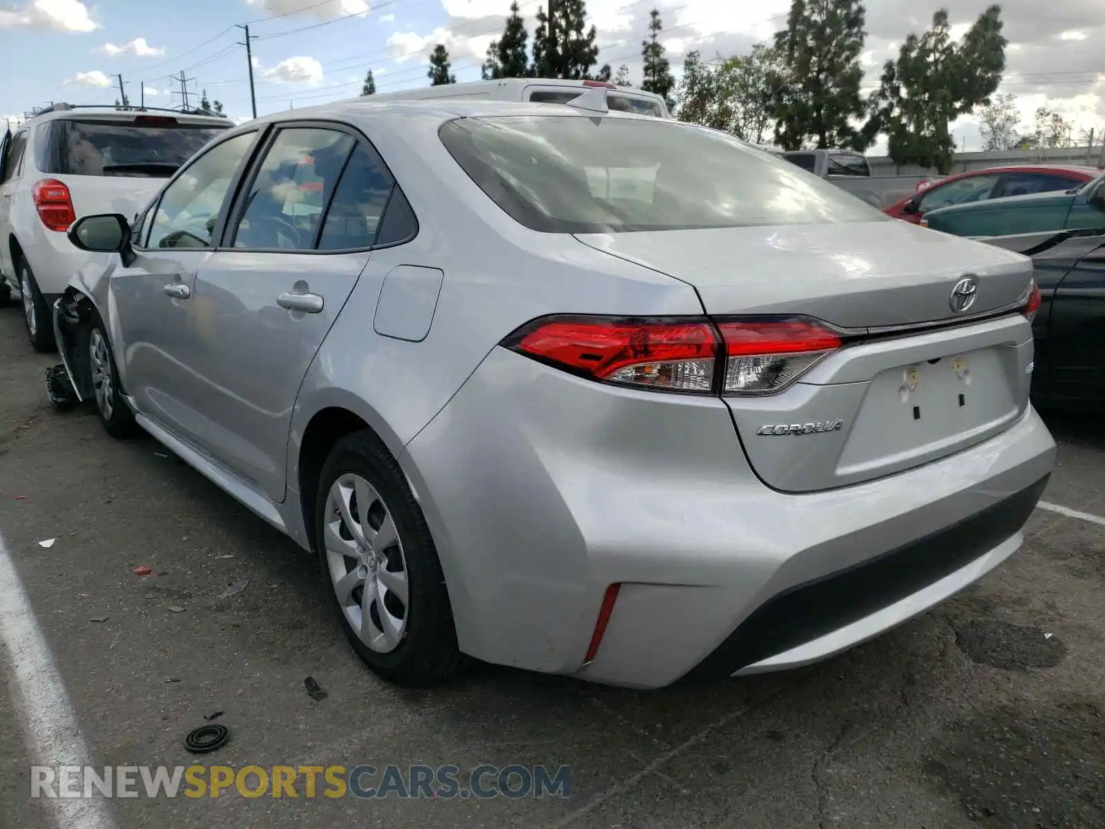 3 Photograph of a damaged car JTDEPRAE6LJ051906 TOYOTA COROLLA 2020