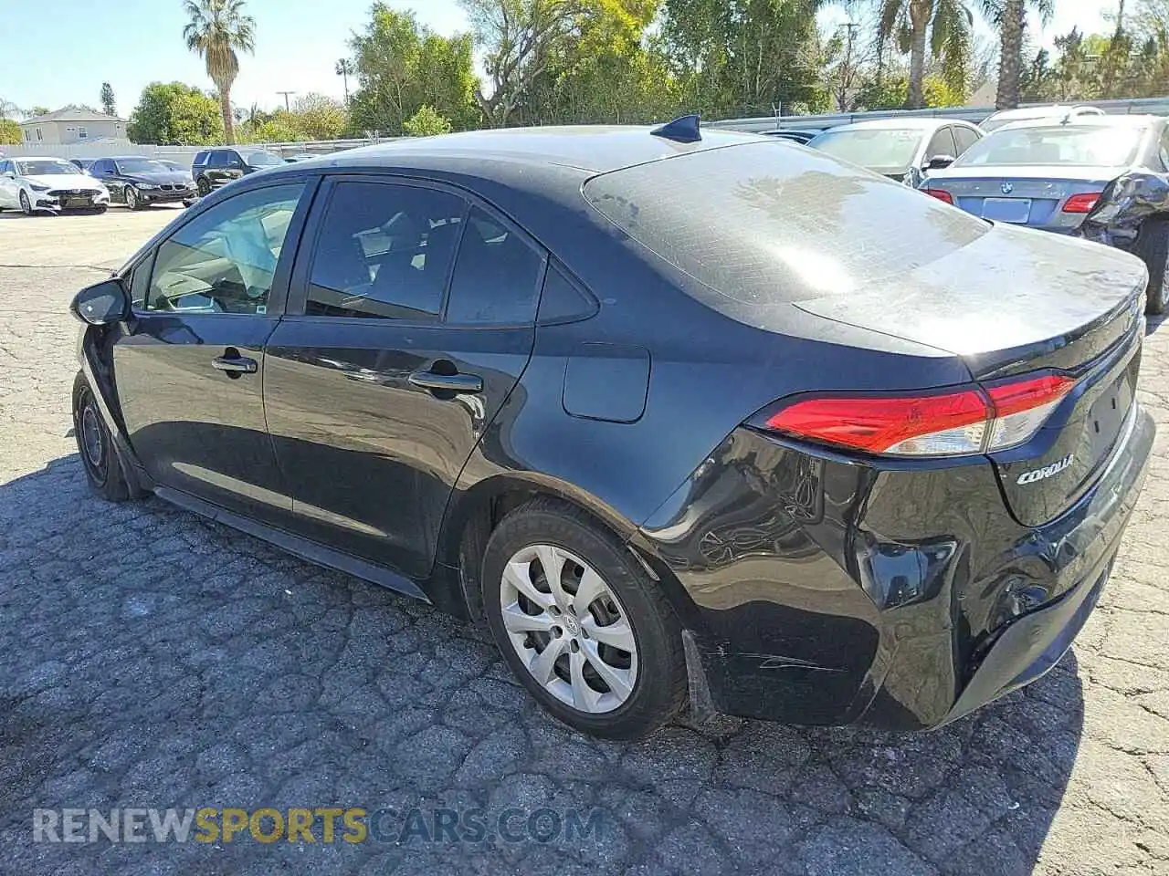 2 fotografías del automóvil dañado JTDEPRAE6LJ062629 TOYOTA COROLLA 2020