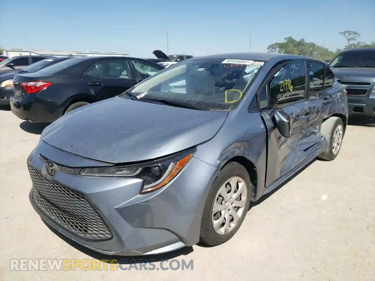 2 Photograph of a damaged car JTDEPRAE6LJ063389 TOYOTA COROLLA 2020