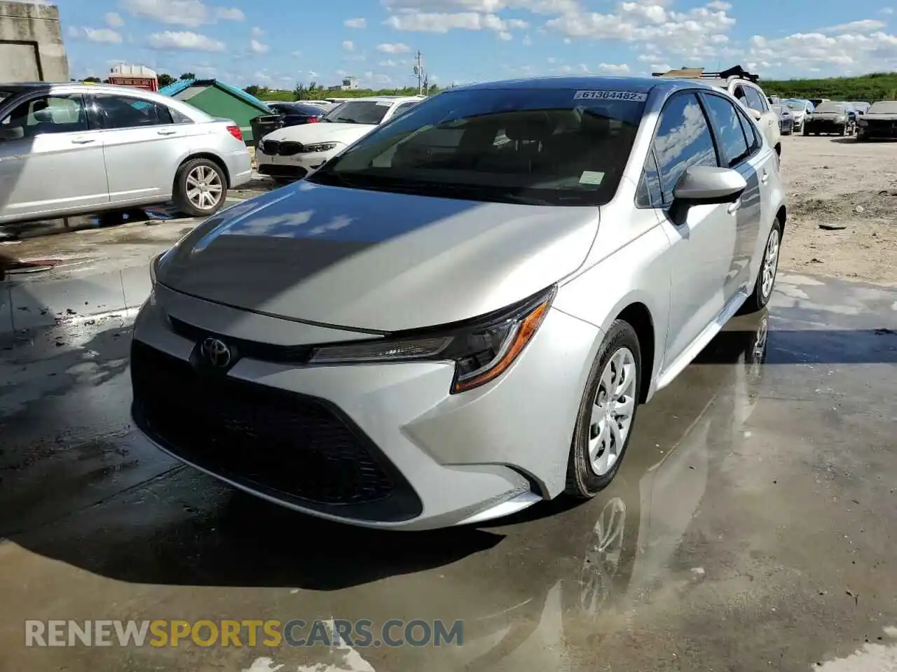 2 Photograph of a damaged car JTDEPRAE6LJ077034 TOYOTA COROLLA 2020