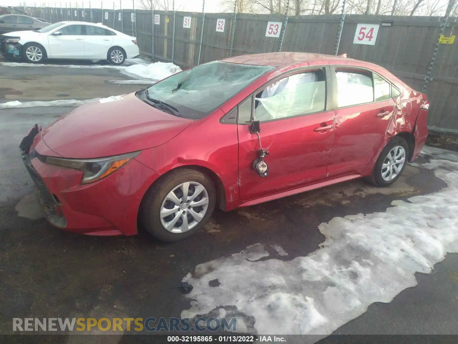 2 Photograph of a damaged car JTDEPRAE6LJ096280 TOYOTA COROLLA 2020