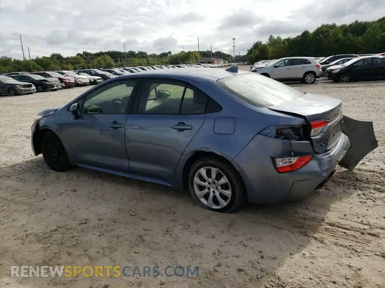 2 Photograph of a damaged car JTDEPRAE6LJ102126 TOYOTA COROLLA 2020