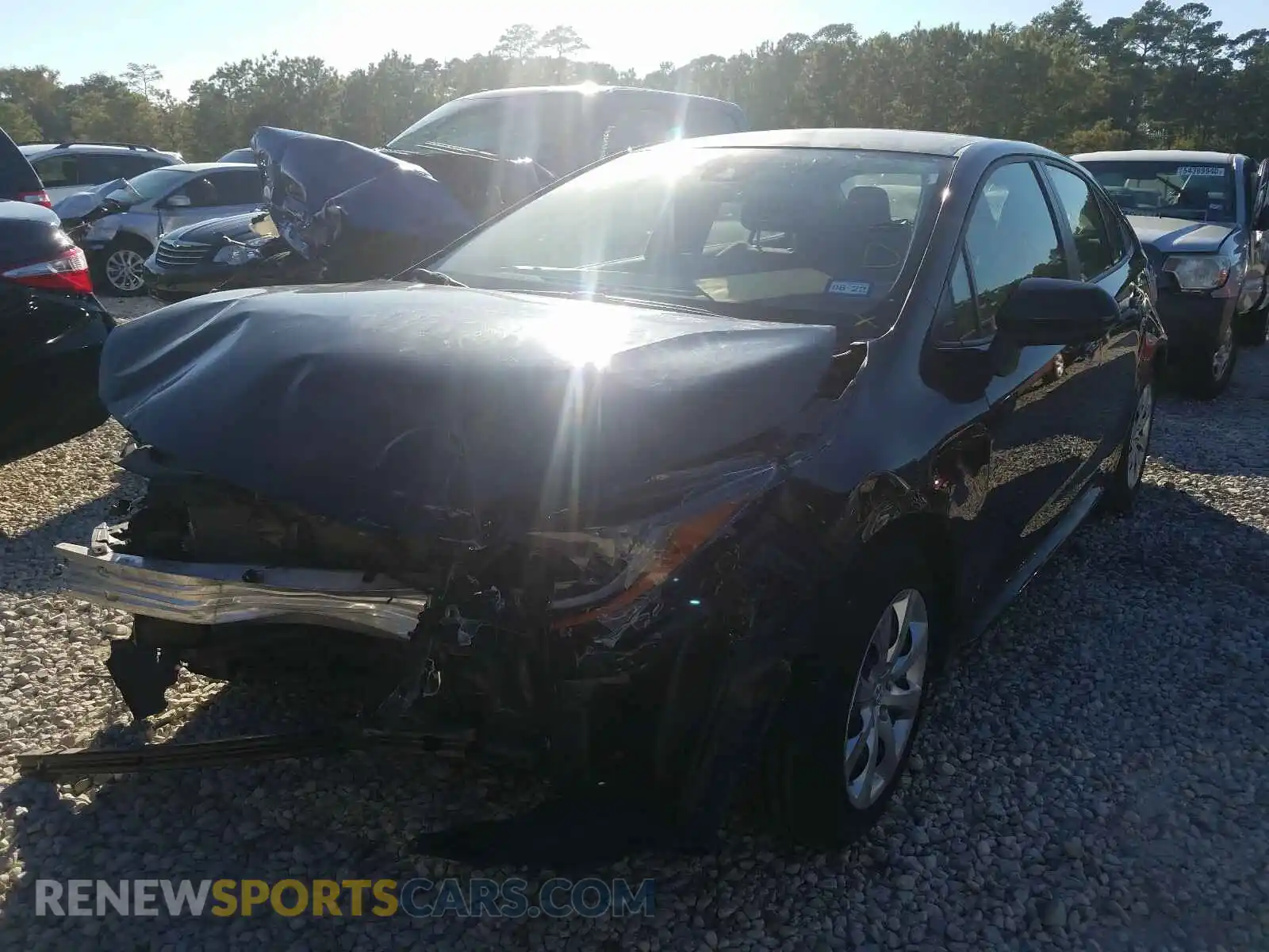 2 Photograph of a damaged car JTDEPRAE6LJ106743 TOYOTA COROLLA 2020