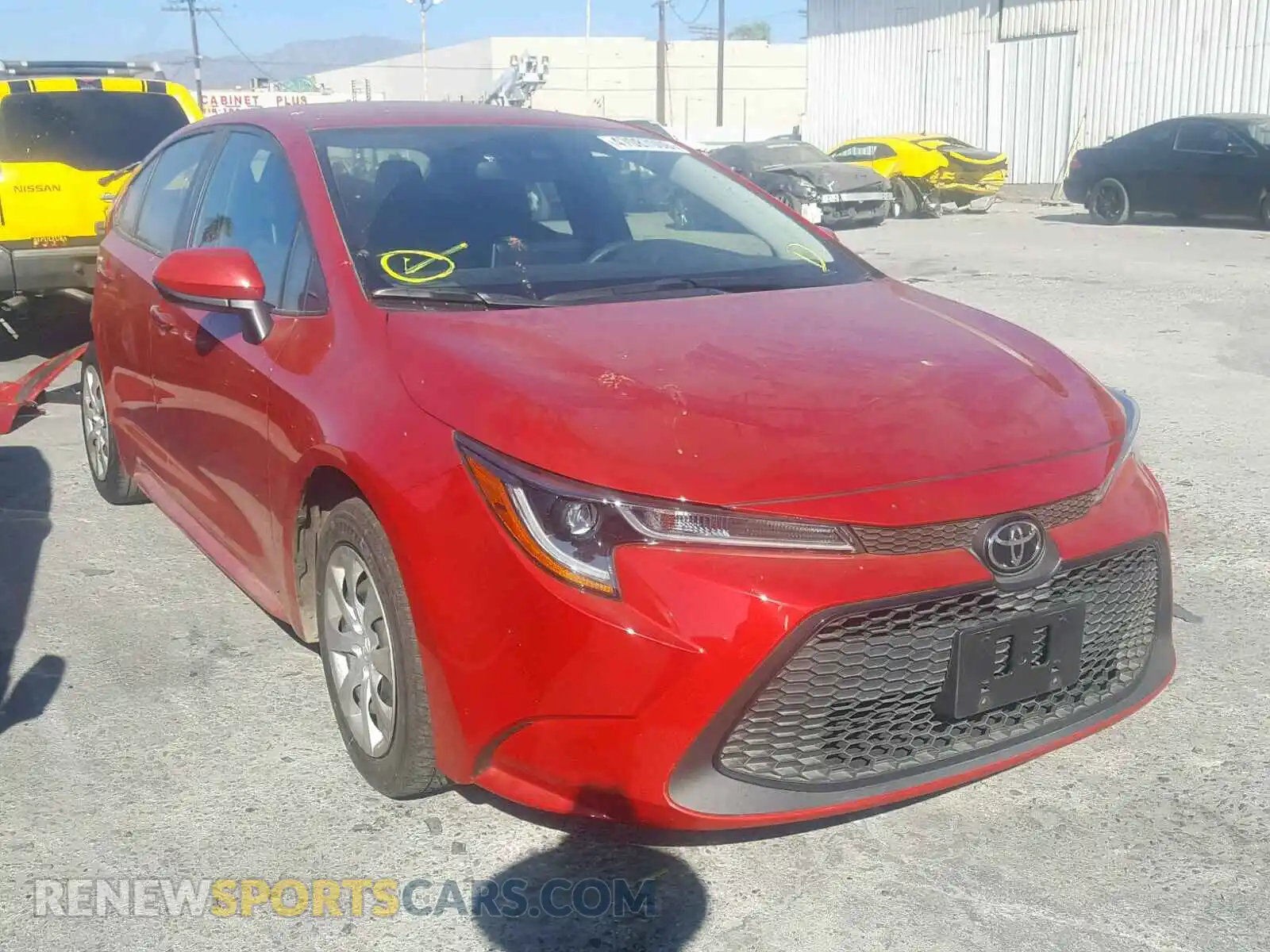 1 Photograph of a damaged car JTDEPRAE7LJ010281 TOYOTA COROLLA 2020