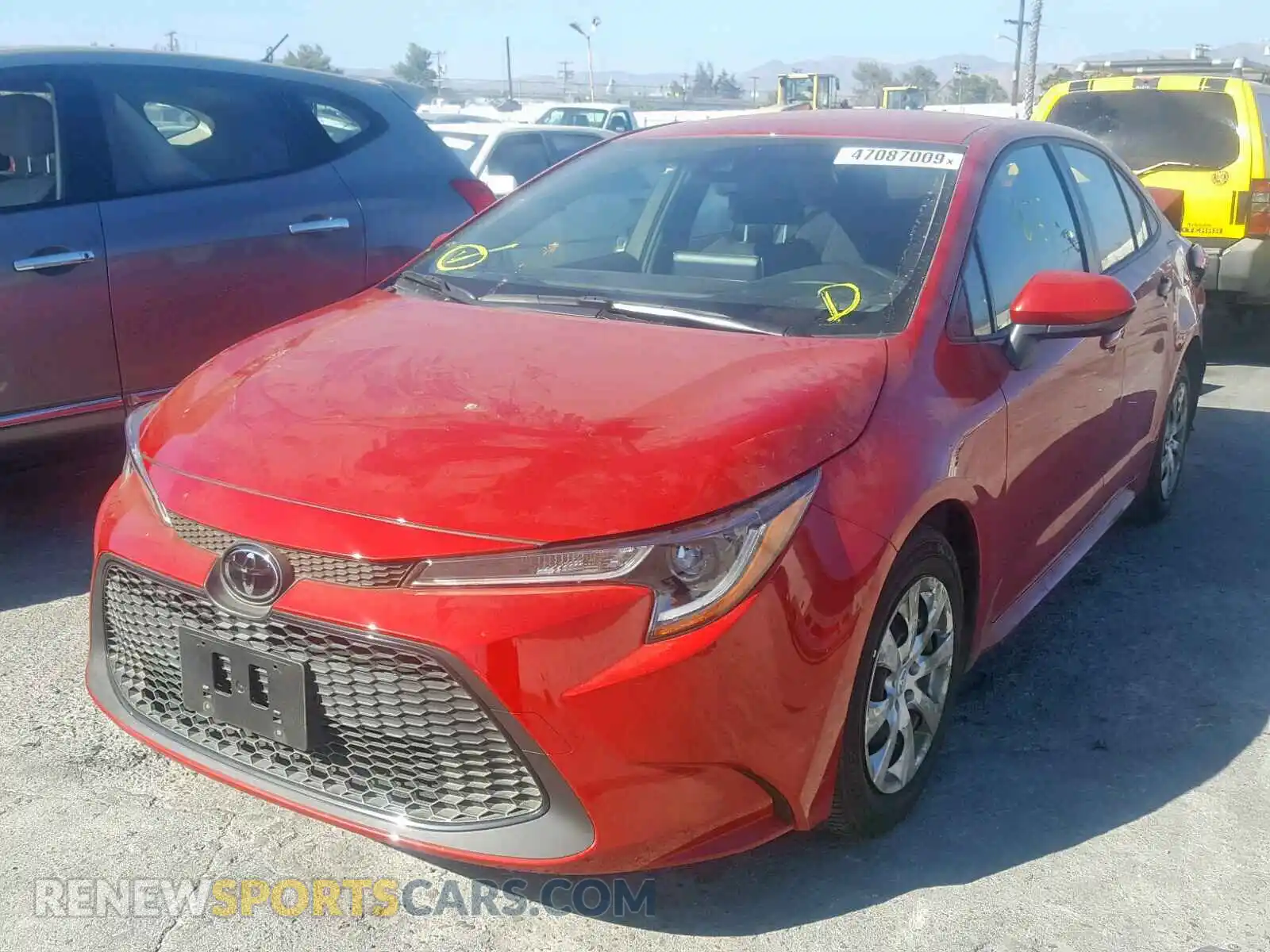 2 Photograph of a damaged car JTDEPRAE7LJ010281 TOYOTA COROLLA 2020