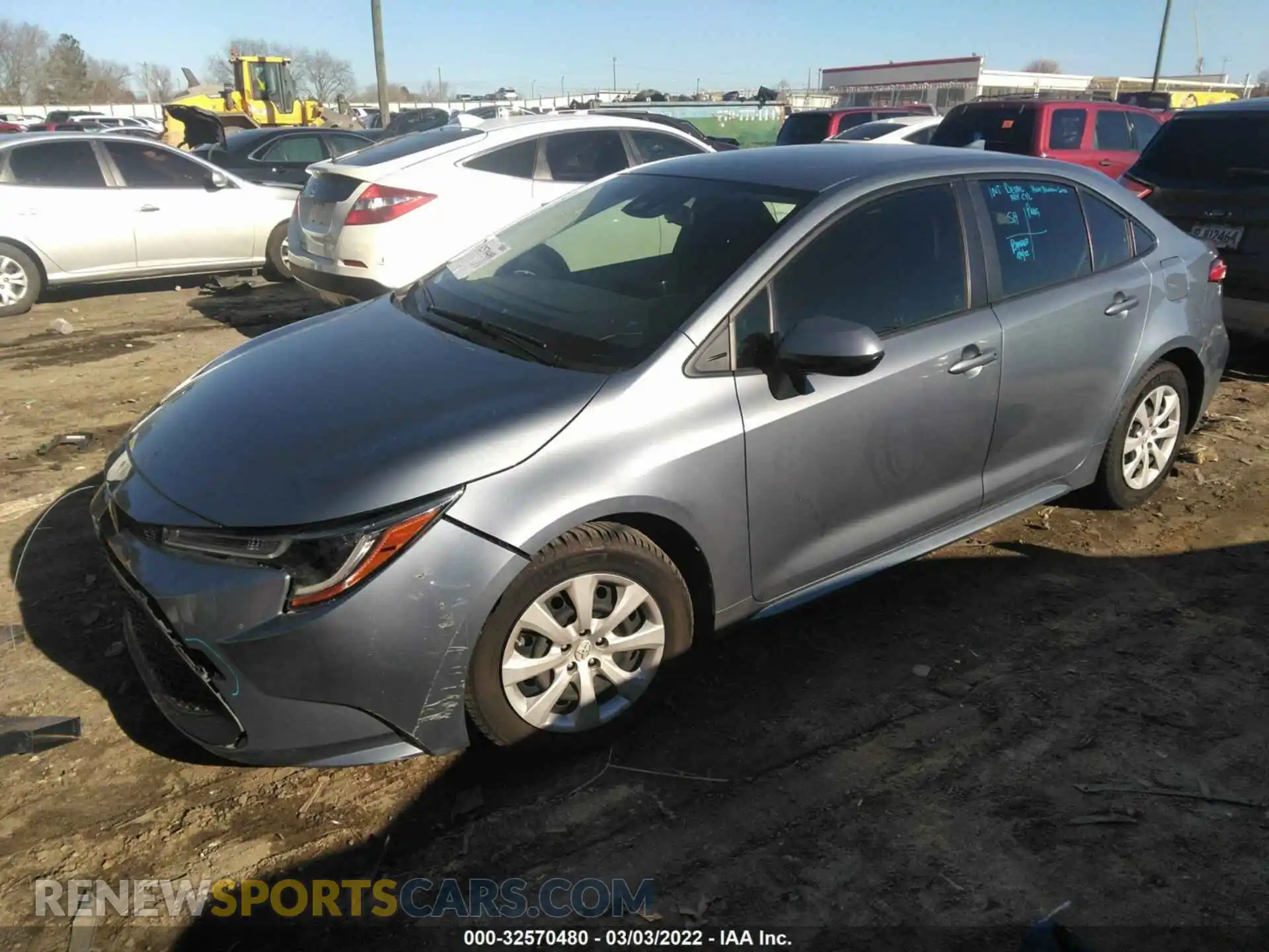 2 Photograph of a damaged car JTDEPRAE7LJ019093 TOYOTA COROLLA 2020