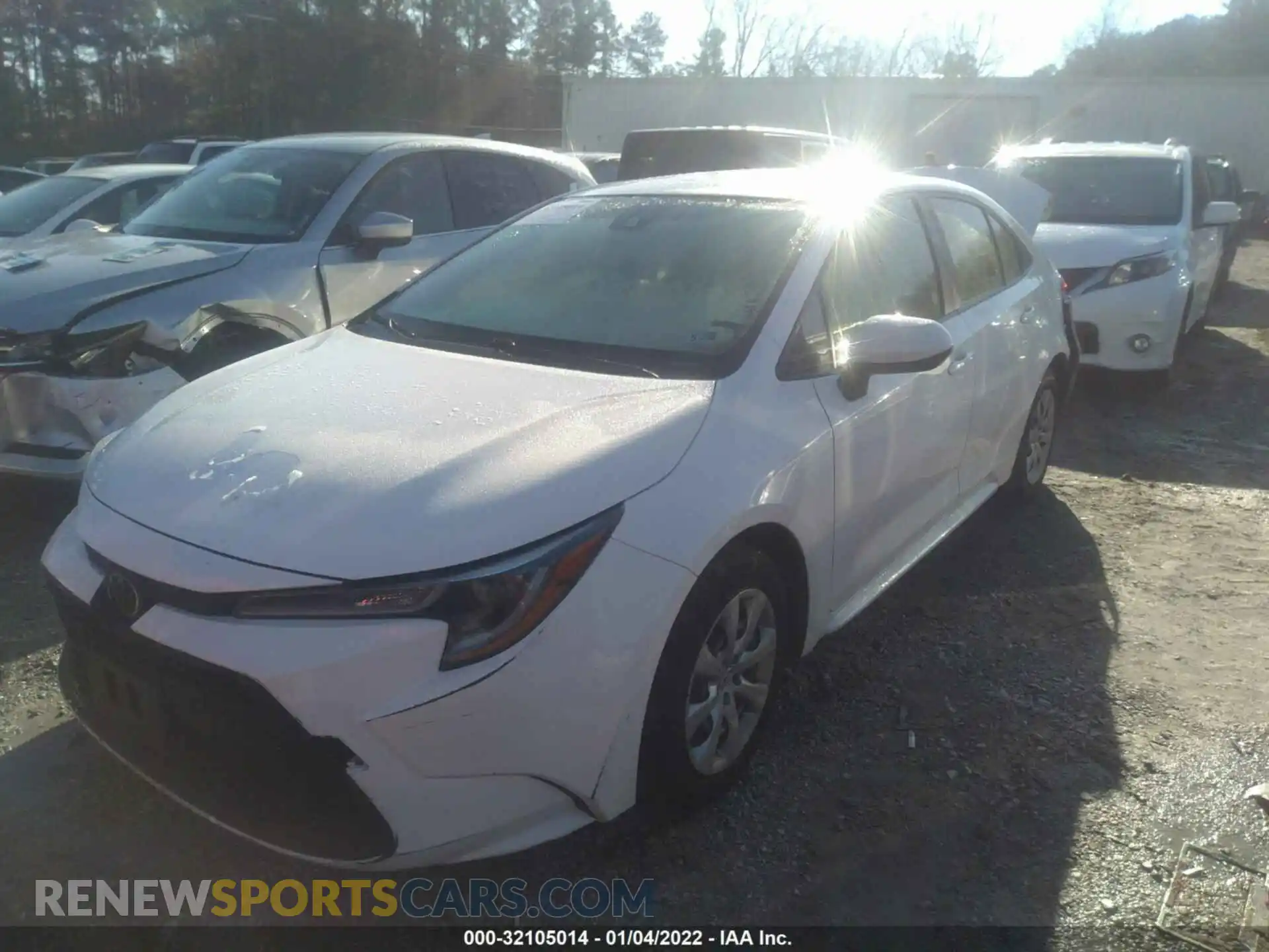 2 Photograph of a damaged car JTDEPRAE7LJ022382 TOYOTA COROLLA 2020