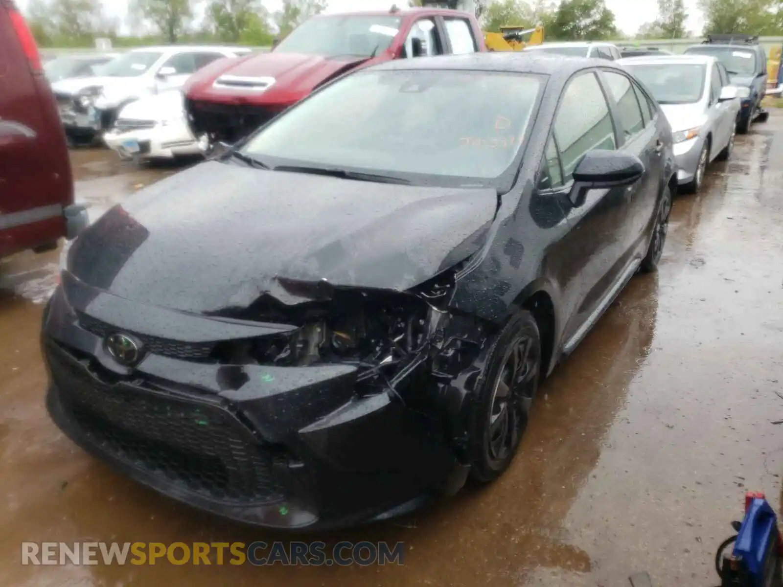 2 Photograph of a damaged car JTDEPRAE7LJ025377 TOYOTA COROLLA 2020