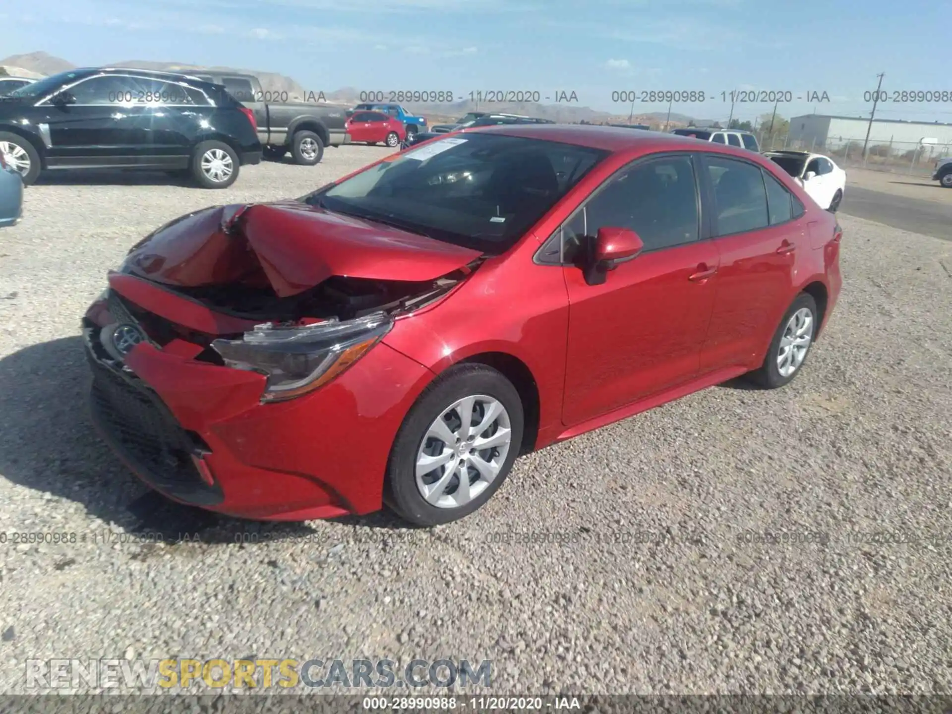 2 Photograph of a damaged car JTDEPRAE7LJ030241 TOYOTA COROLLA 2020