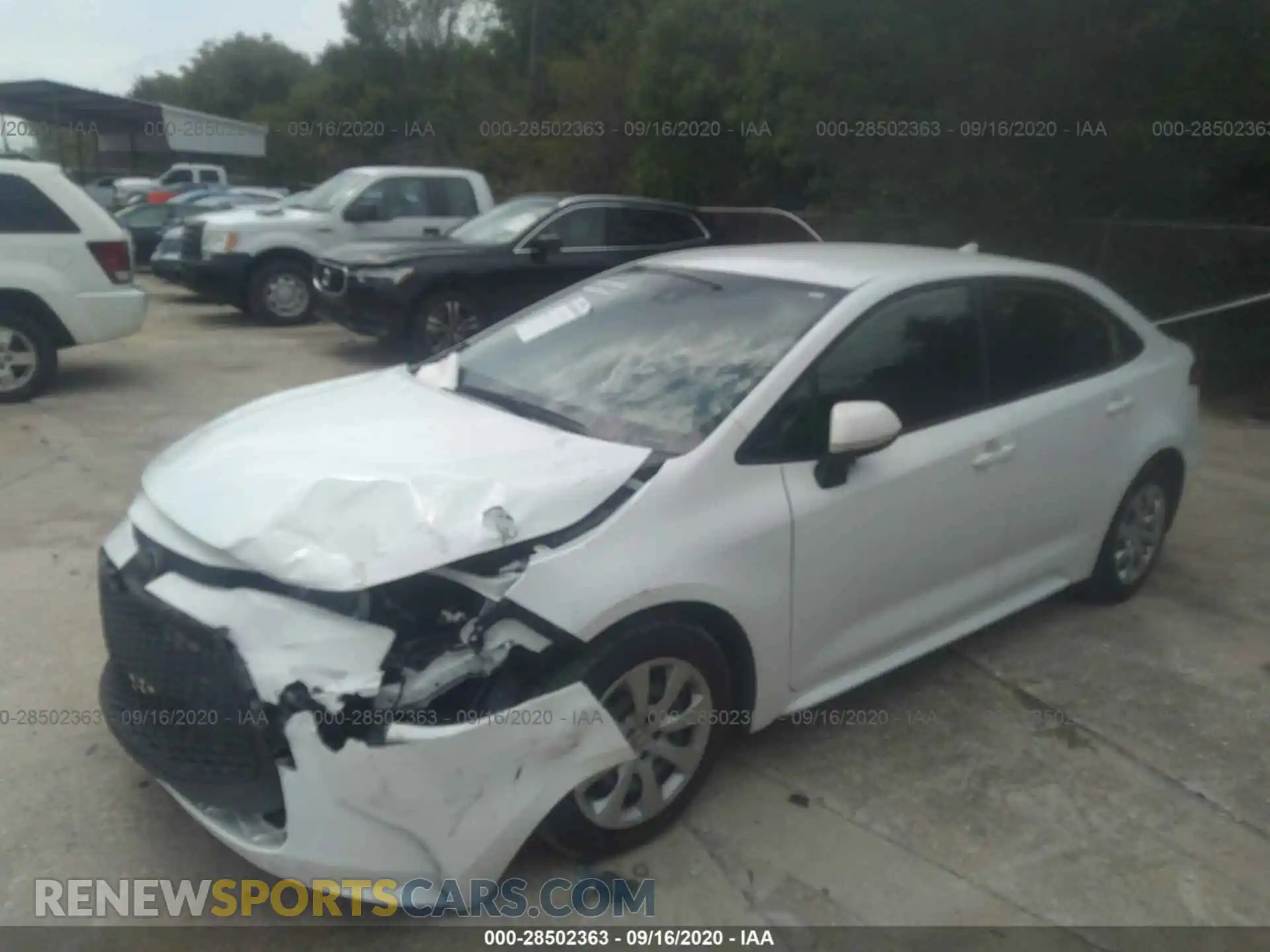 2 Photograph of a damaged car JTDEPRAE7LJ036802 TOYOTA COROLLA 2020