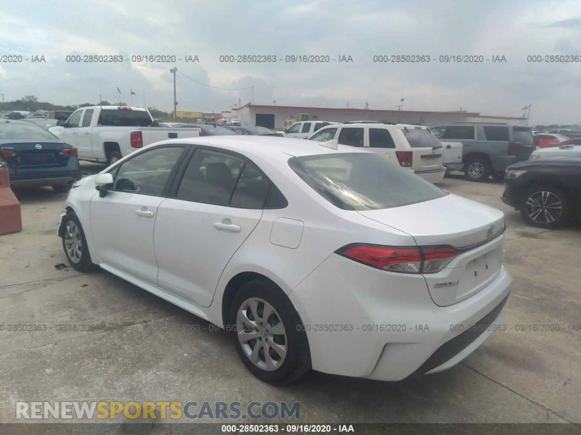 3 Photograph of a damaged car JTDEPRAE7LJ036802 TOYOTA COROLLA 2020
