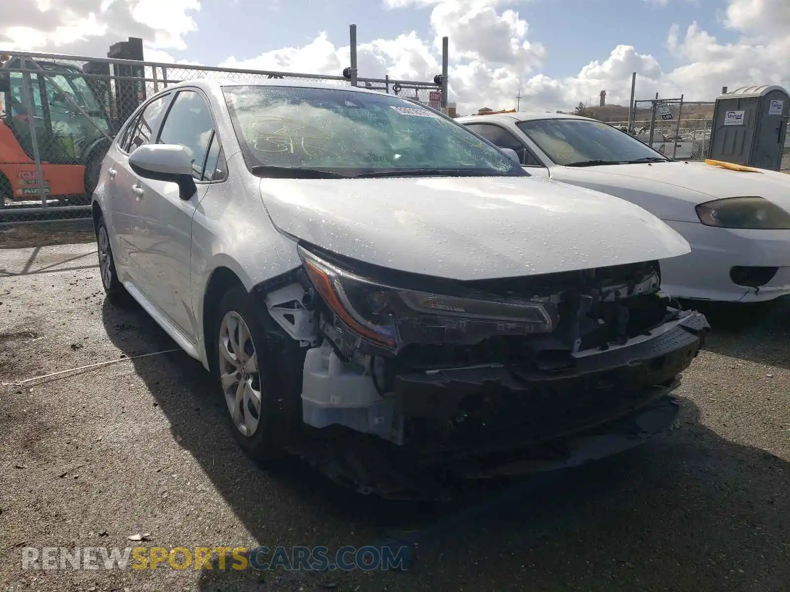 1 Photograph of a damaged car JTDEPRAE7LJ040025 TOYOTA COROLLA 2020