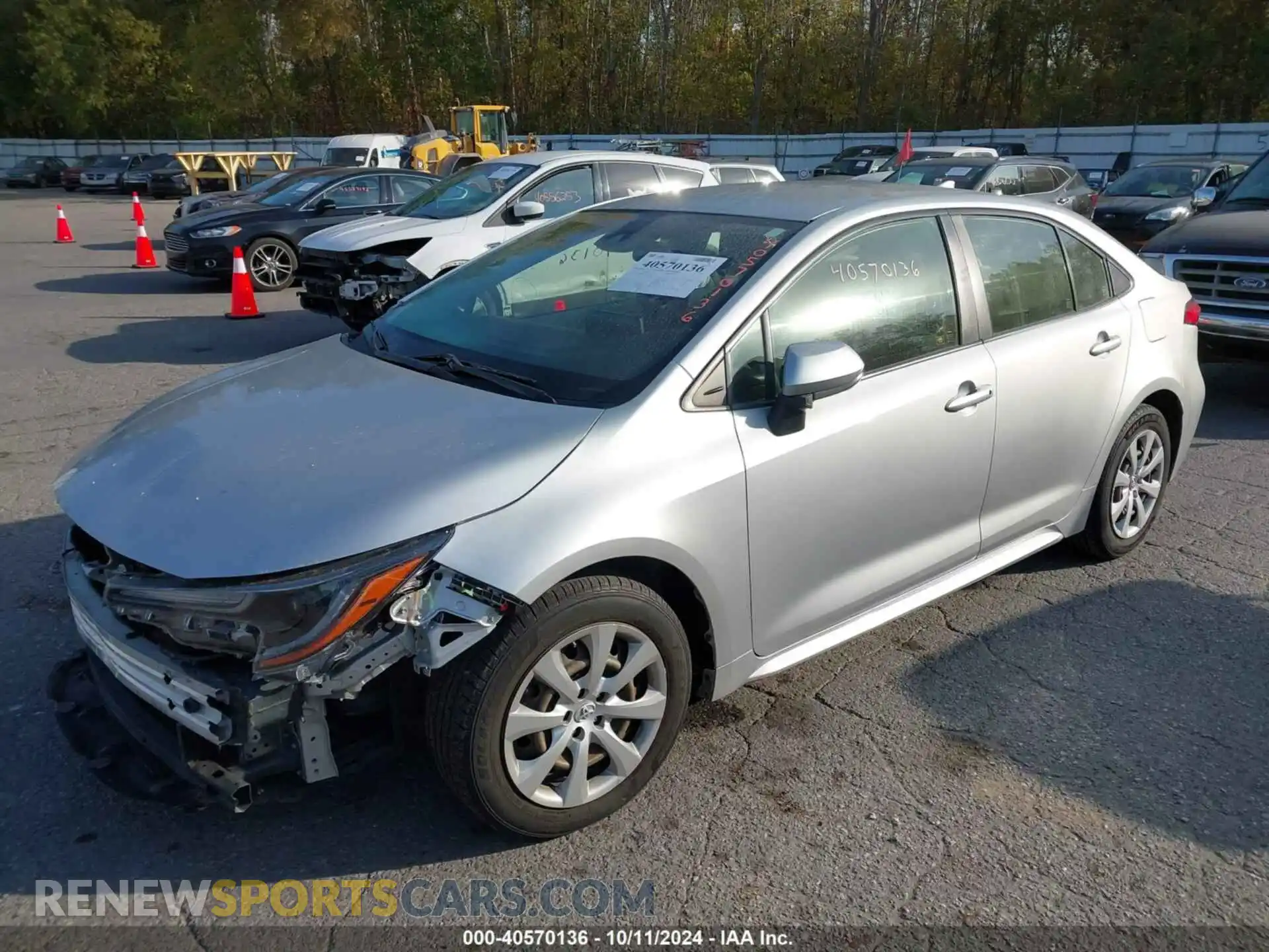 2 Photograph of a damaged car JTDEPRAE7LJ040512 TOYOTA COROLLA 2020