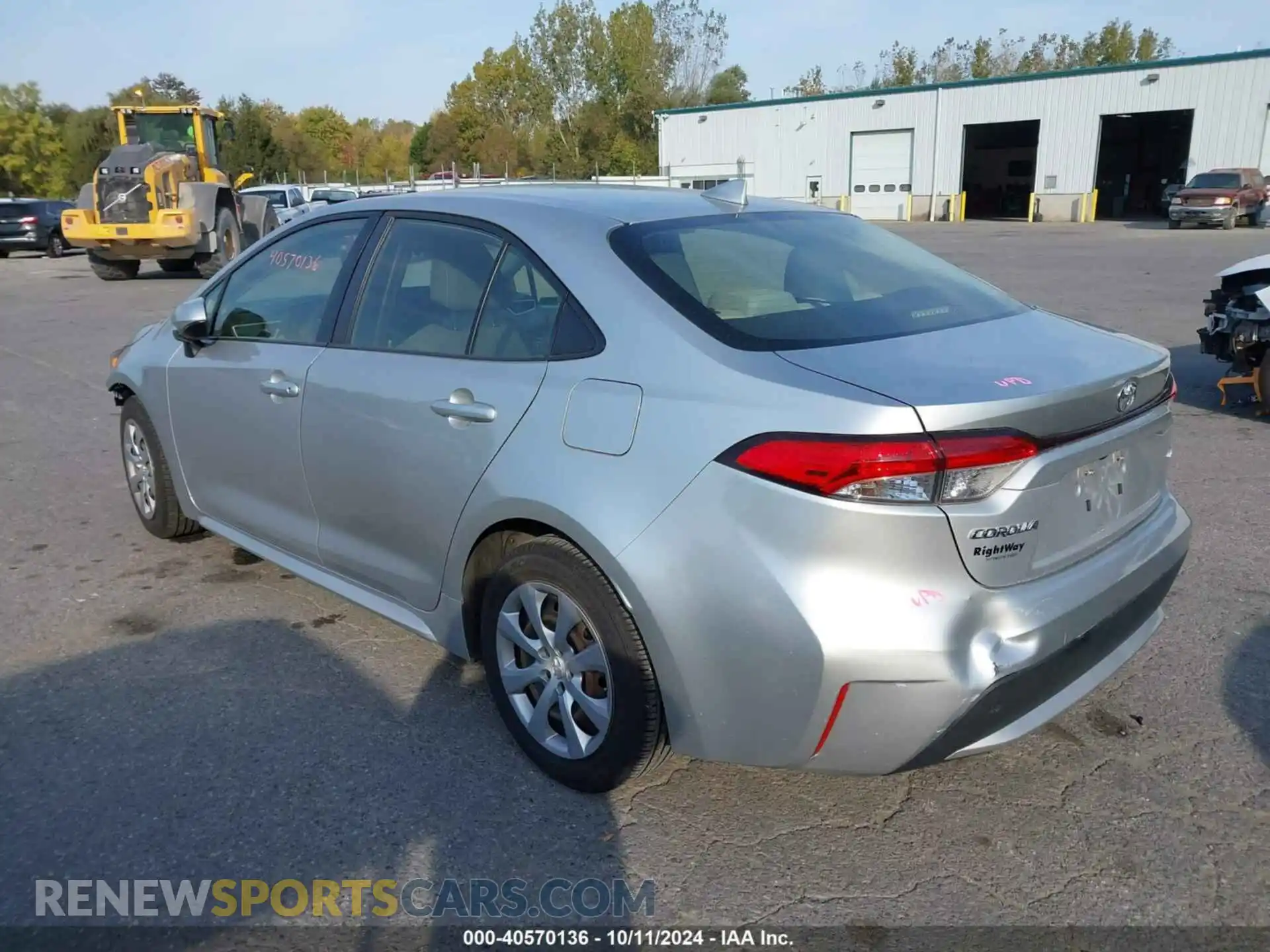 3 Photograph of a damaged car JTDEPRAE7LJ040512 TOYOTA COROLLA 2020